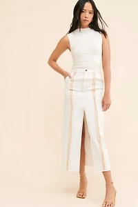 Moon River Overlock Midi Skirt