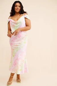 Eloquii Off Shoulder Bias Dress