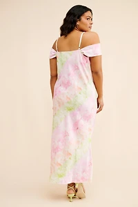 Eloquii Off Shoulder Bias Dress