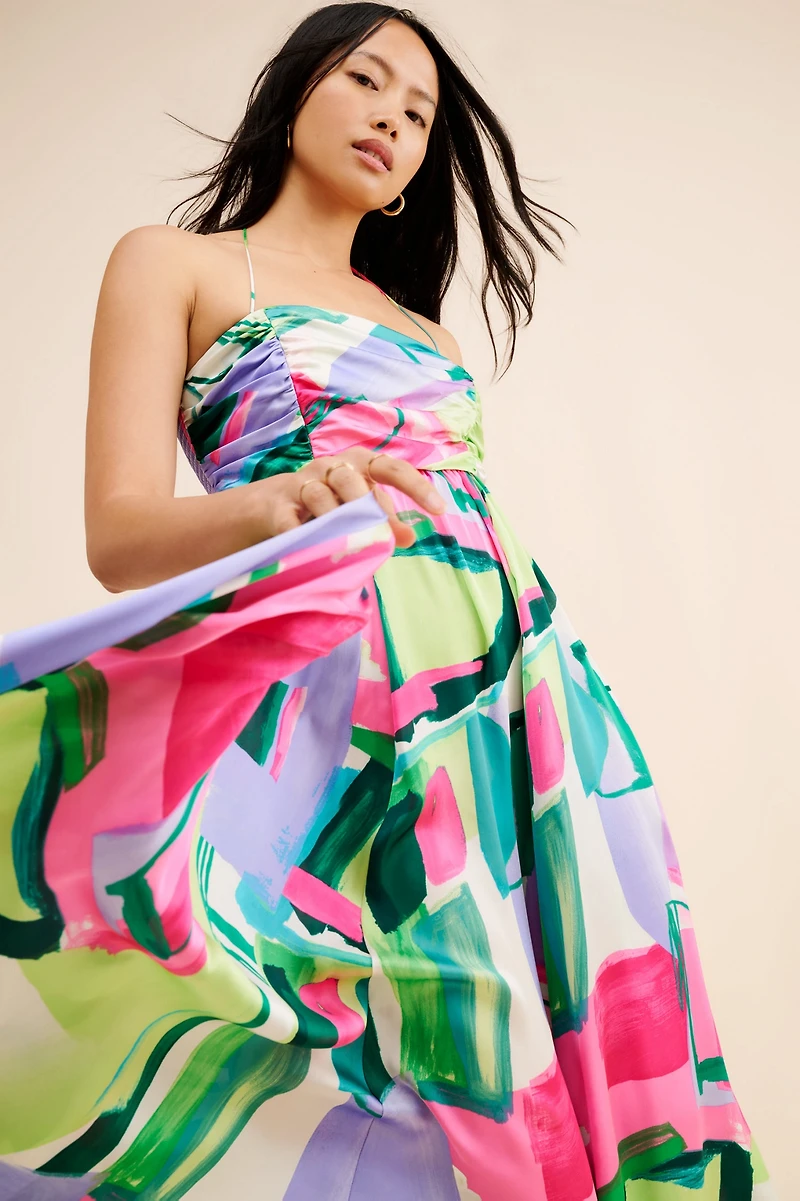The Odells Abstract Printed Maxi Dress