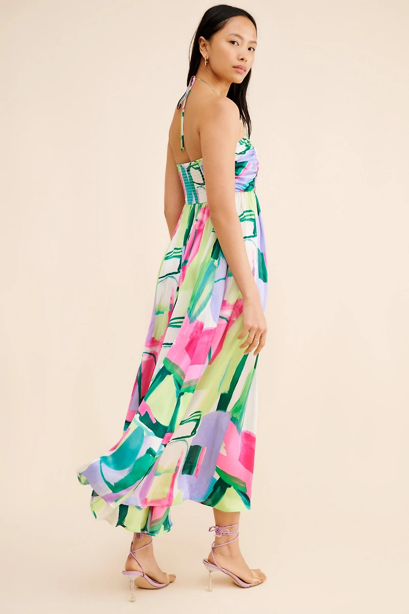 The Odells Abstract Printed Maxi Dress