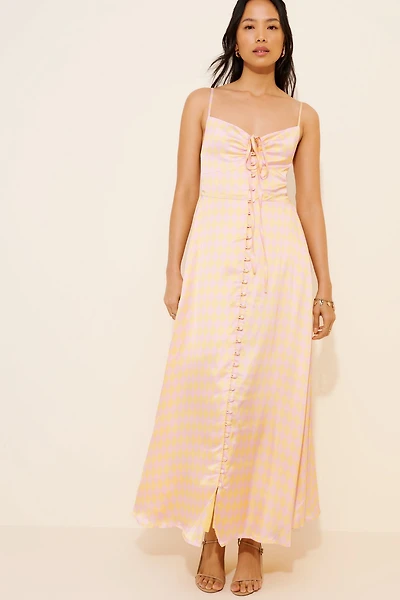 Olivia Rubin Jolene Satin Midi Dress