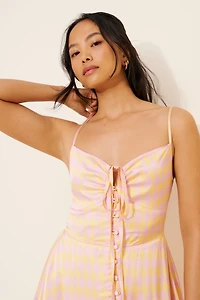 Olivia Rubin Jolene Satin Midi Dress