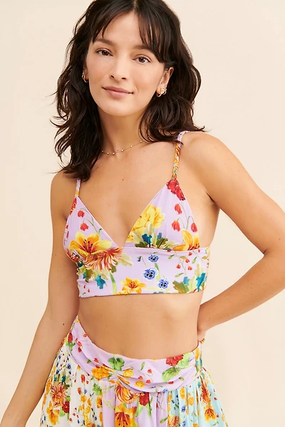 Agua Bendita Kayle Floral Crop Top