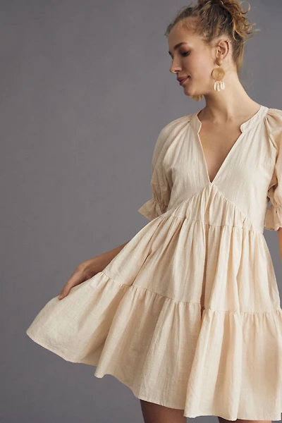 Avantlook Tiered Mini Tunic Dress