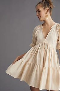 Avantlook Tiered Mini Tunic Dress