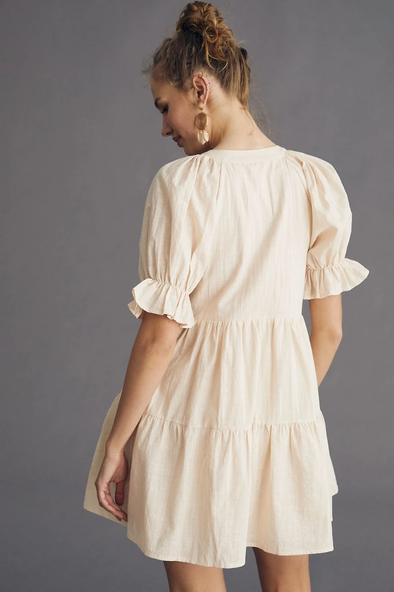 Avantlook Tiered Mini Tunic Dress