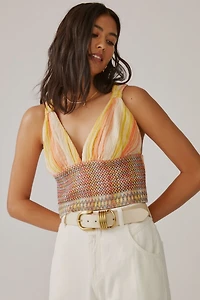 Striped Smocked Tank