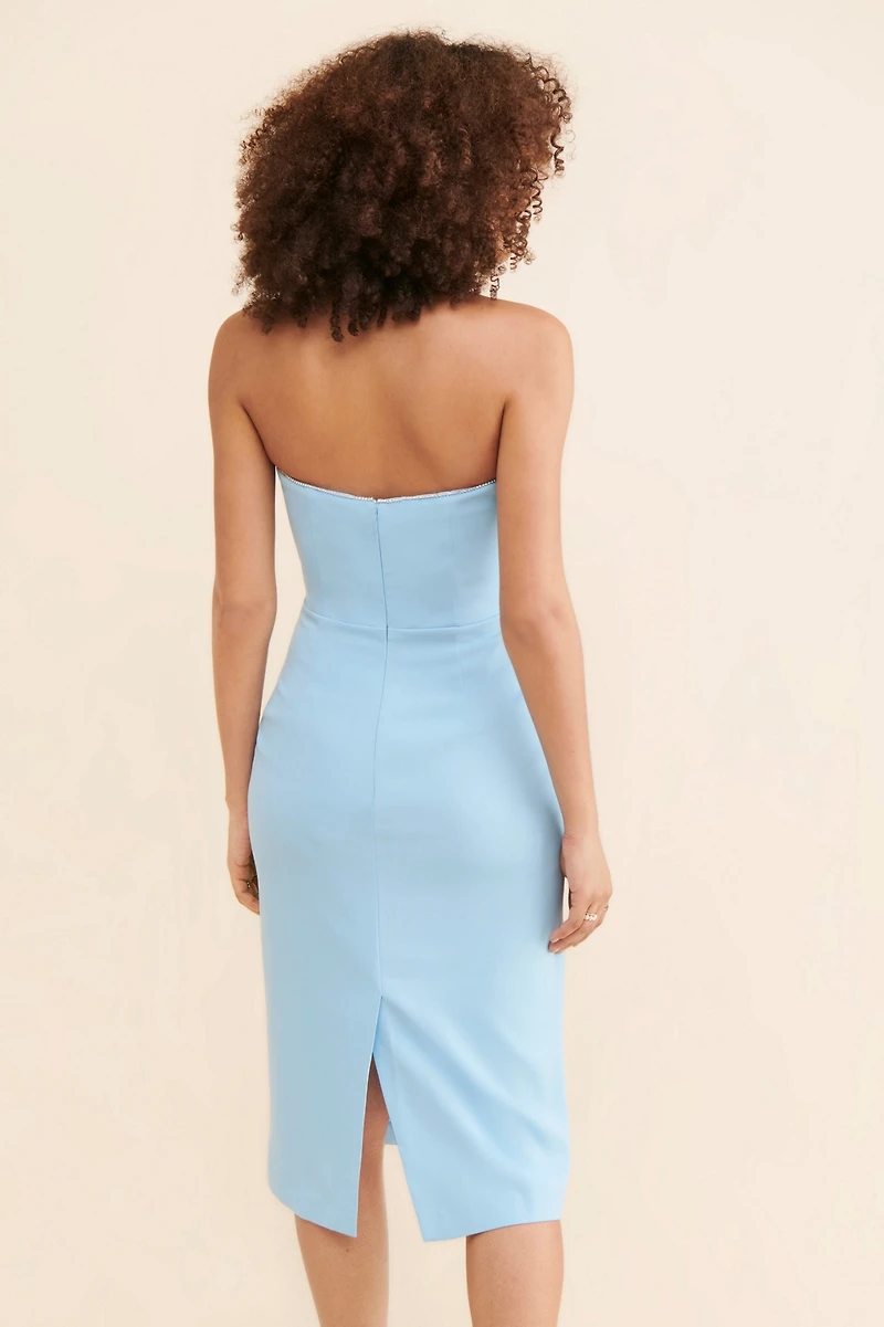 ML Monique Lhuillier Strapless Sweetheart Dress