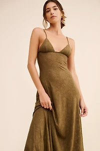 WeWoreWhat V Front Midi Dress