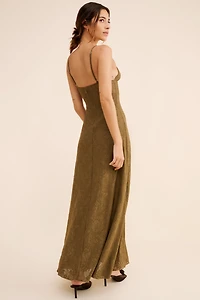WeWoreWhat V Front Midi Dress