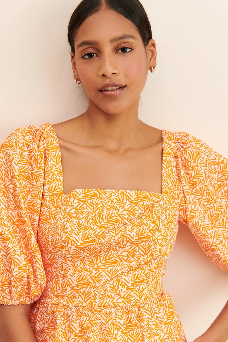 Hutch Tie Back Peplum Top