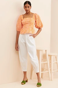 Hutch Tie Back Peplum Top
