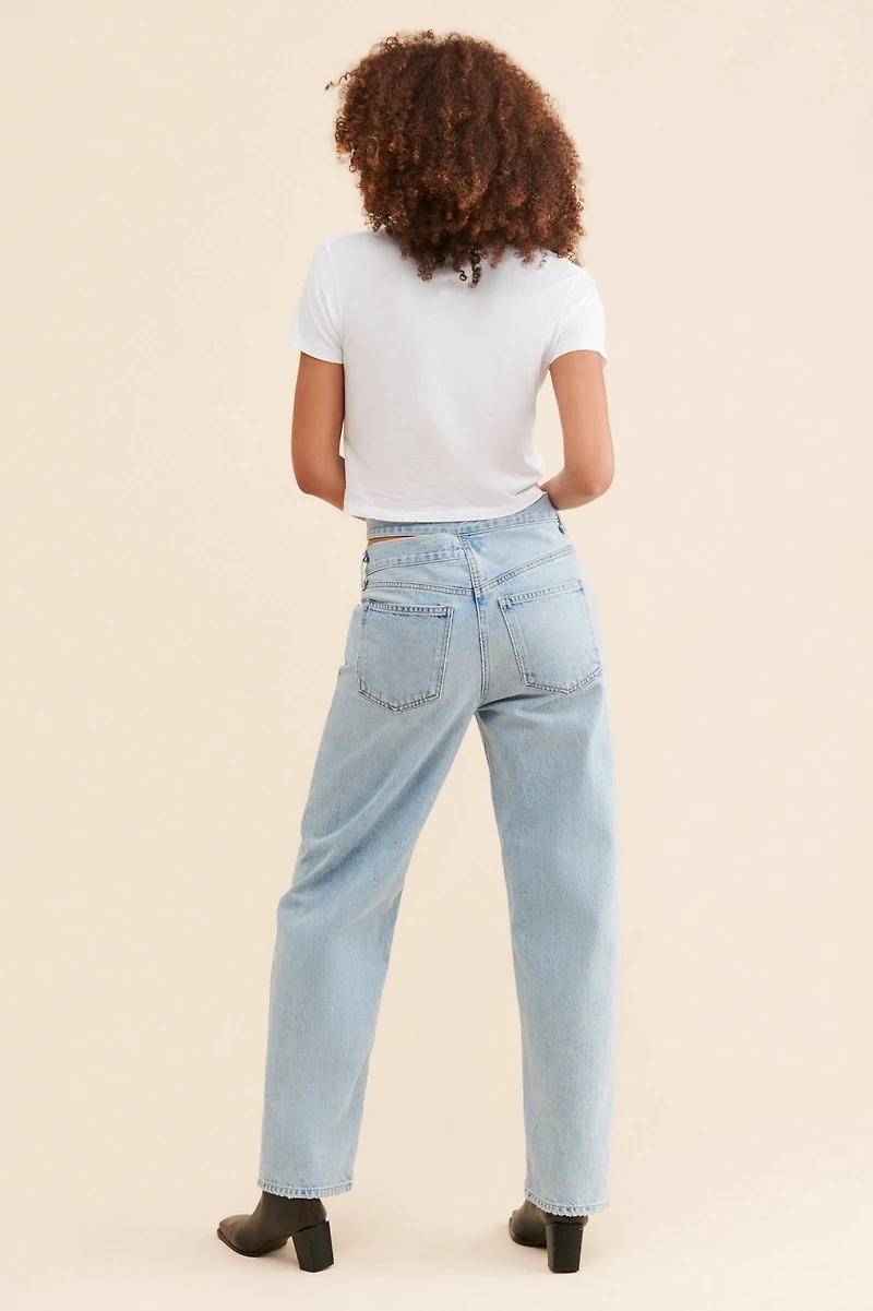AGOLDE High-Rise Broken Waistband Jeans
