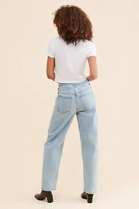 AGOLDE High-Rise Broken Waistband Jeans
