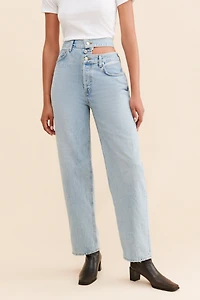 AGOLDE High-Rise Broken Waistband Jeans