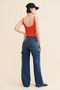 AGOLDE Minka Cargo Wide Leg Jeans