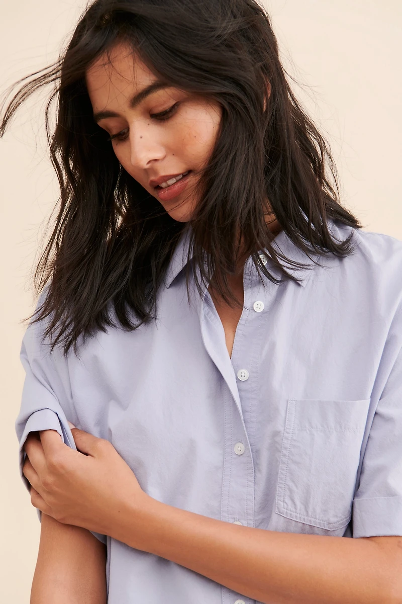 Madewell Signature Poplin Short-Sleeve Button-Down Shirt