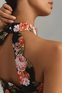 Halter Scallop Mini Dress