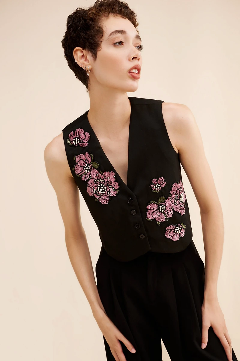 Dhruv Kapoor Embellished Menswear Vest