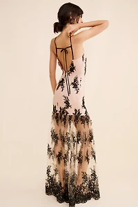 If By Sea Sleeveless Floral Maxi Dress