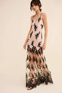 If By Sea Sleeveless Floral Maxi Dress