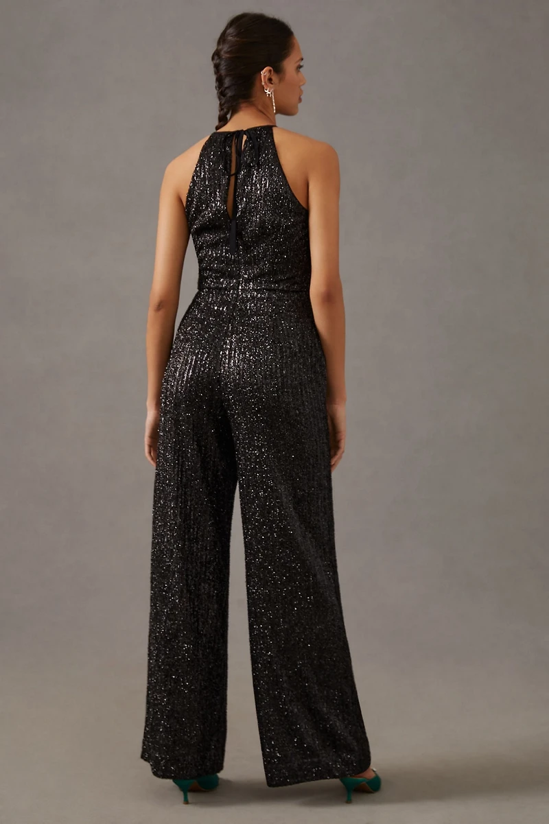 Maeve Sequin Disco Jumpsuit