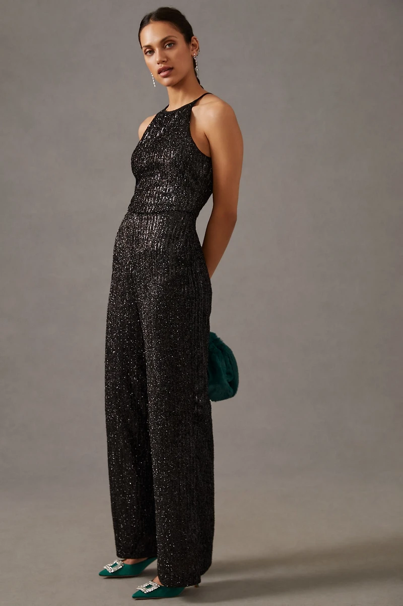 Maeve Sequin Disco Jumpsuit