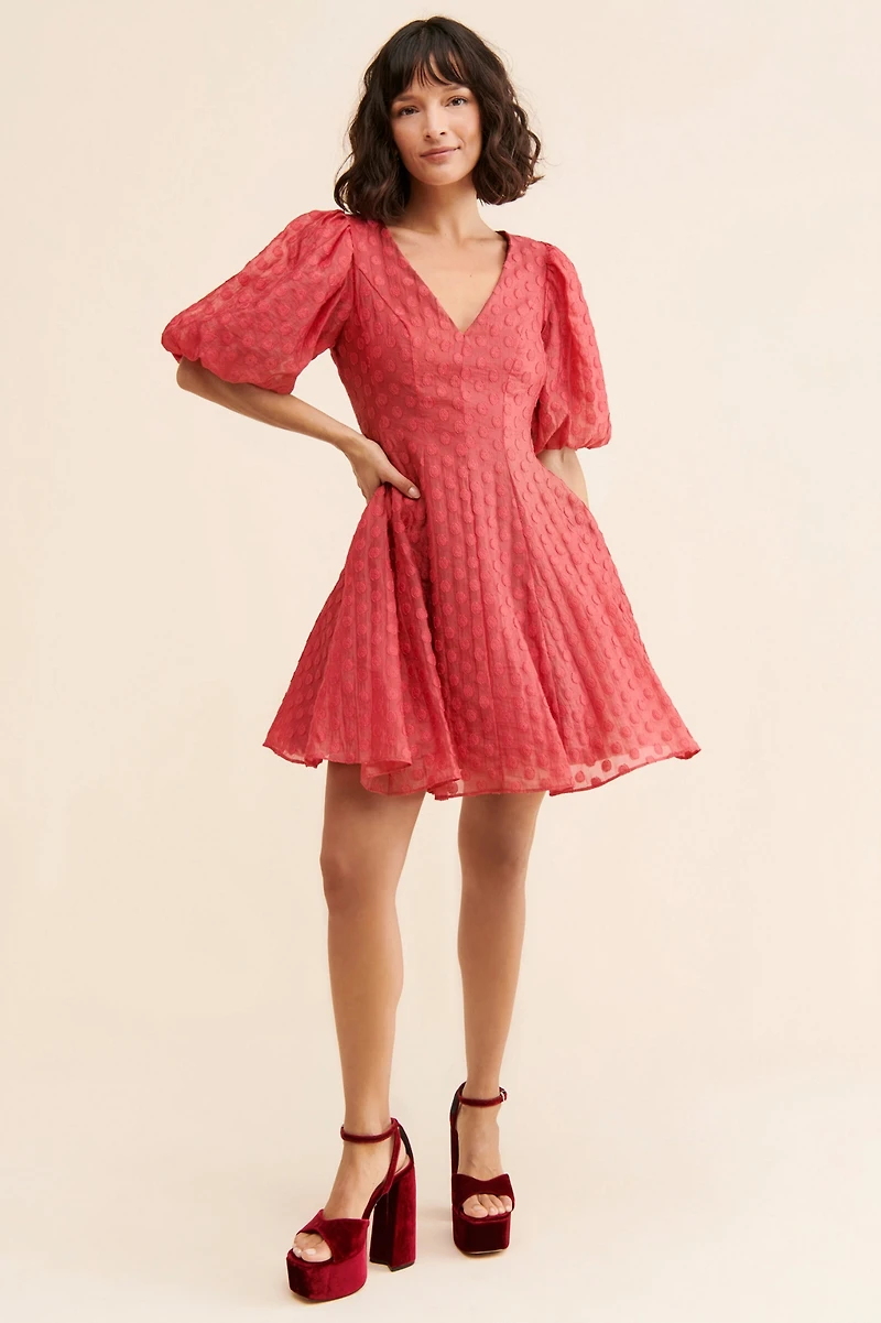 Rachel Parcell Organza Dot Dress