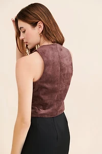 [BLANKNYC] Bay Leaf Faux Suede Vest