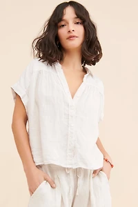 Velvet by Graham & Spencer Hannah Linen Top