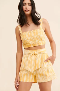 Saylor Eliah Printed Crop Top