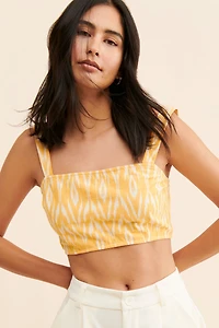 Saylor Eliah Printed Crop Top