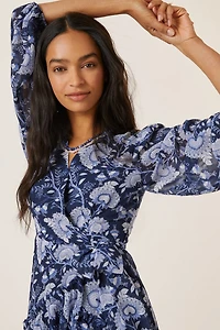 Hutch Abstract Wrap Maxi Dress