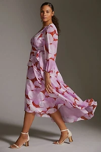 Hutch Abstract Wrap Maxi Dress