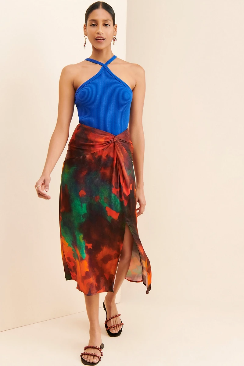 T.La Ribbed Halter Tank
