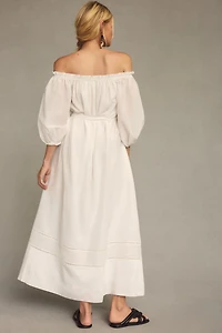 Off-The-Shoulder Peasant Dress