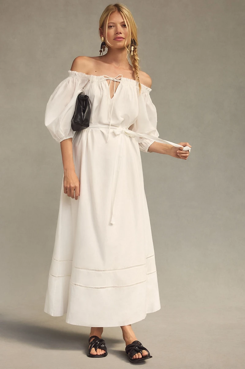 Off-The-Shoulder Peasant Dress
