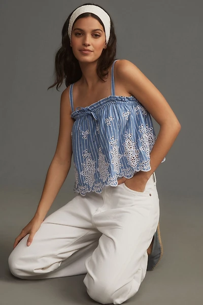 Maeve Eyelet-Border Tank
