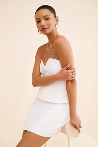 BHLDN Strapless Vest Mini Dress
