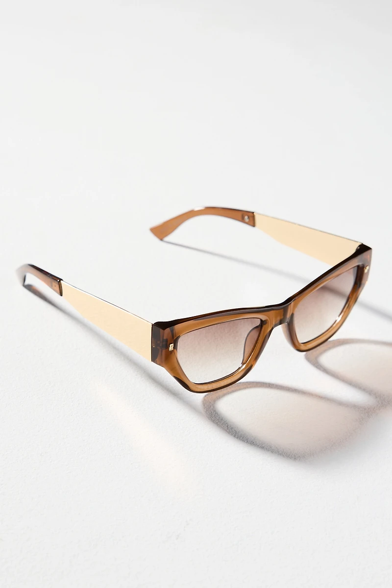 I-SEA Translucent Metal Cat-Eye Sunglasses
