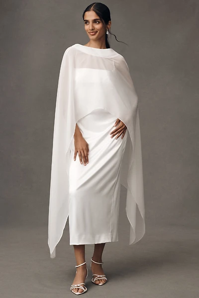 BHLDN Long Sheer Cape