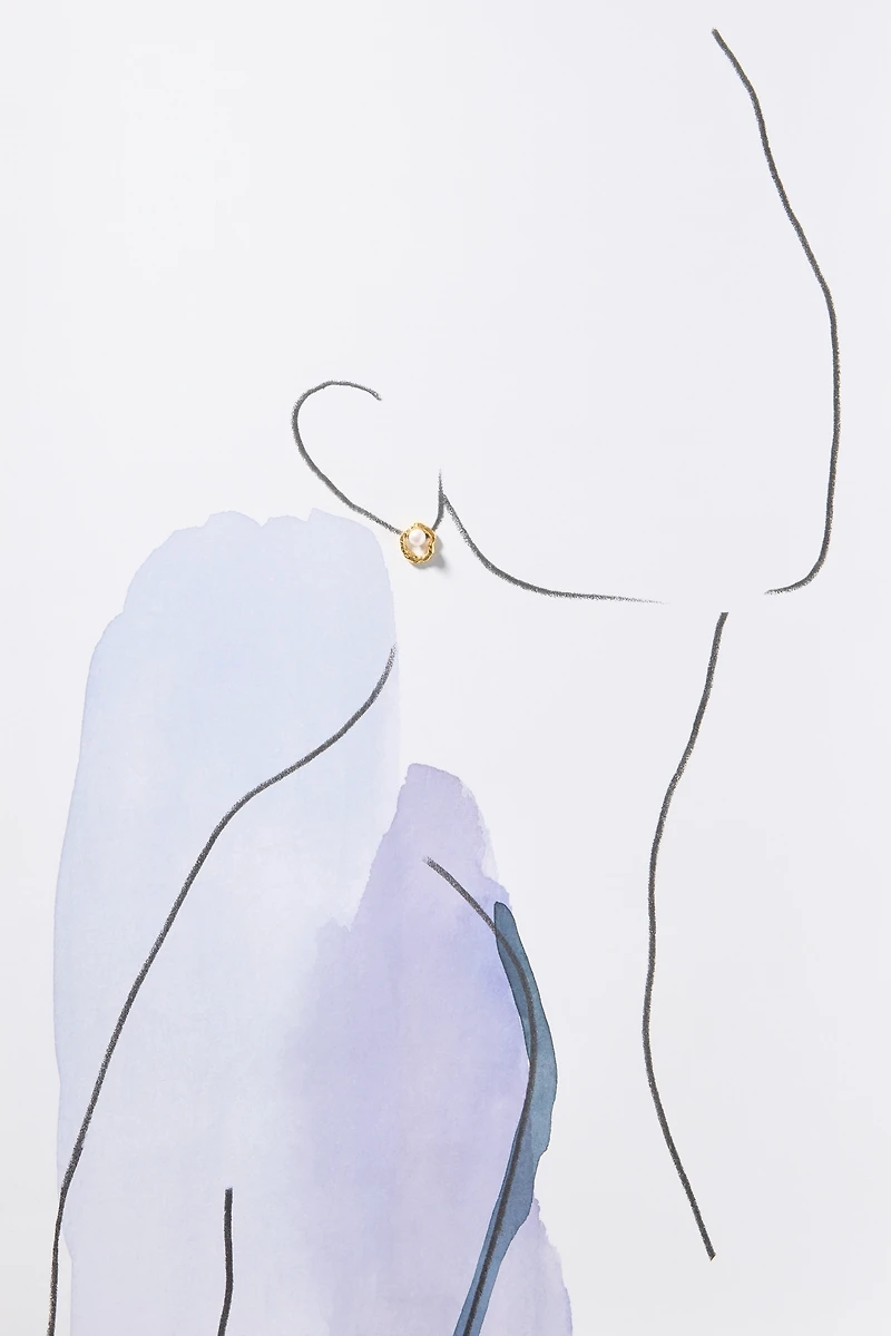 Jackie Mack Rope Pearl Cassiopeia Post Earrings