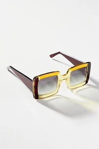 Gustavo Square Colorblock Sunglasses