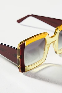 Gustavo Square Colorblock Sunglasses