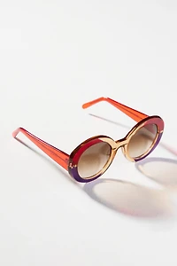 Gustavo Oval Colorblock Sunglasses