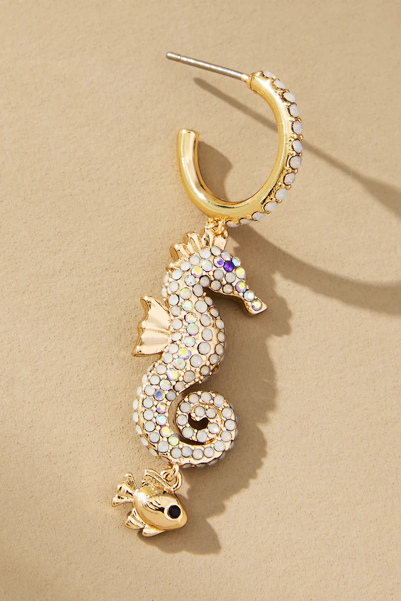 BaubleBar Vela Seahorse Drop Earrings