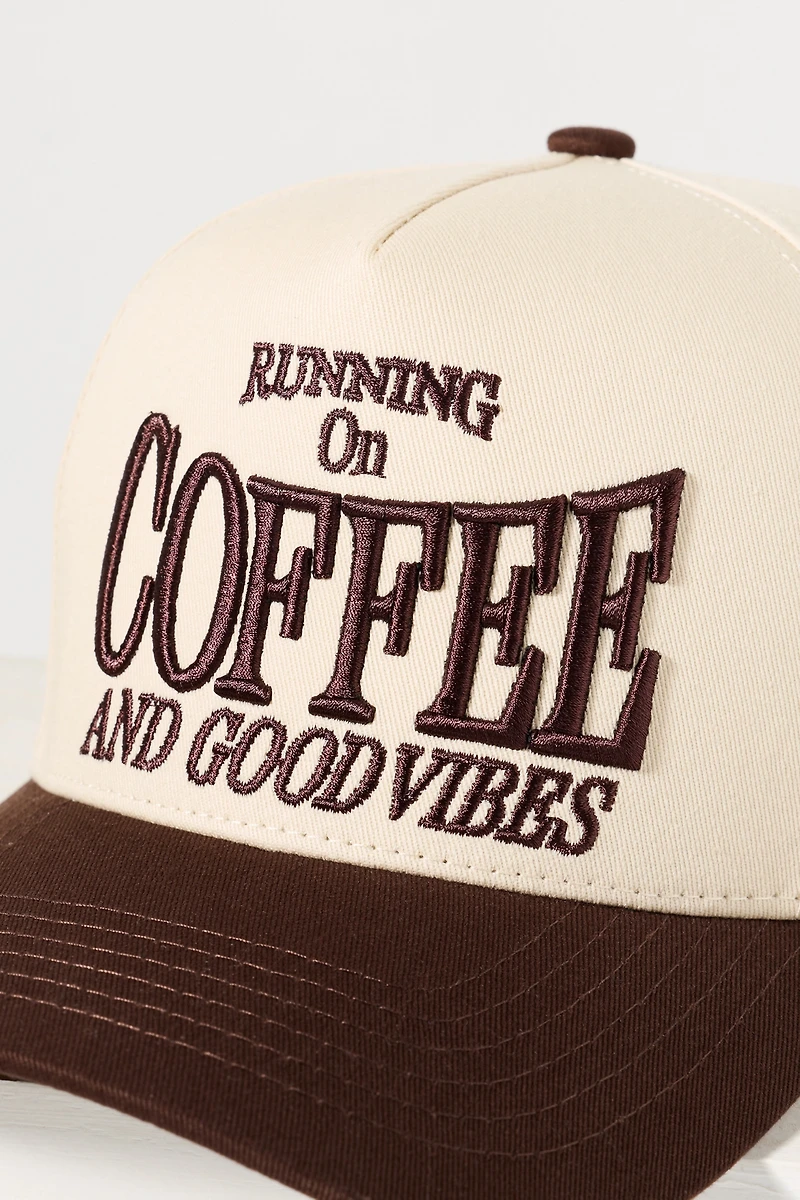 Cheveux Corp. Coffee and Good Vibes Trucker Hat