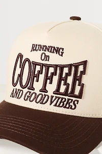 Cheveux Corp. Coffee and Good Vibes Trucker Hat