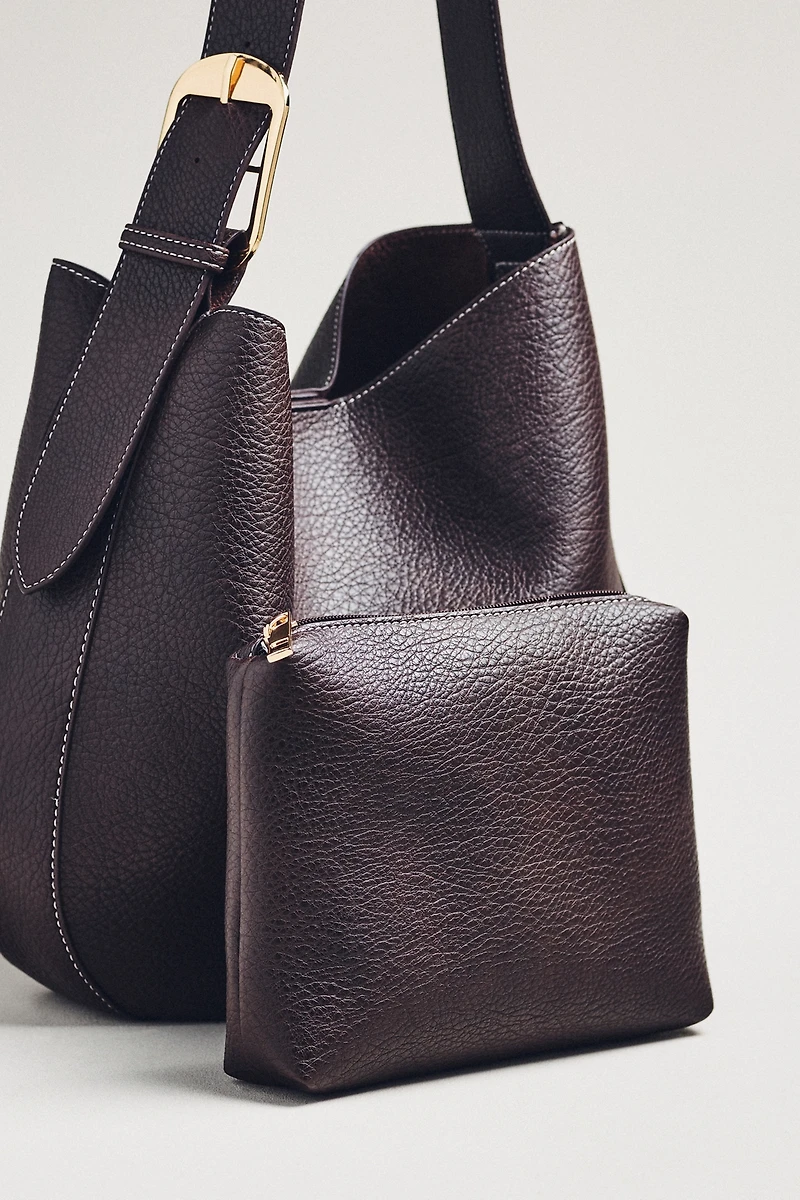 Slouchy Buckle Tote